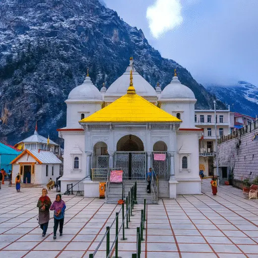 Misty mountain town for a peaceful travel holiday