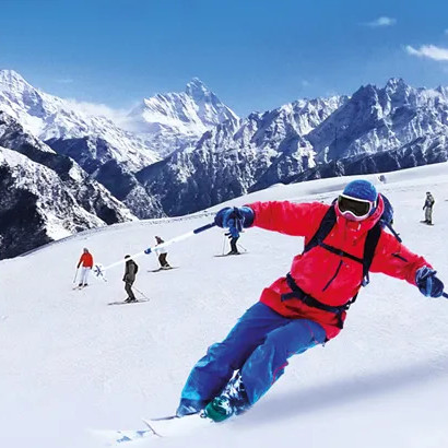 Misty mountain town for a peaceful travel holiday