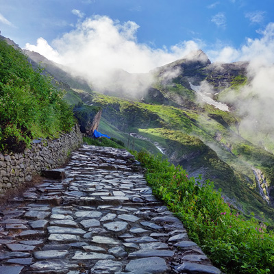 Village and monastery for cultural travel tour