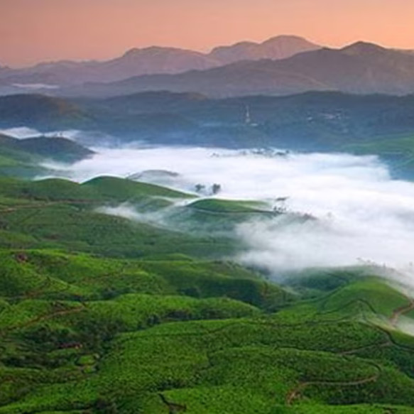 Himalayan village with temple for adventure travel