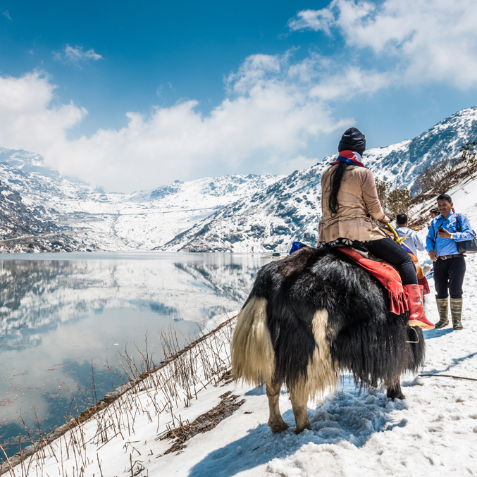 Misty mountain town for a peaceful travel holiday