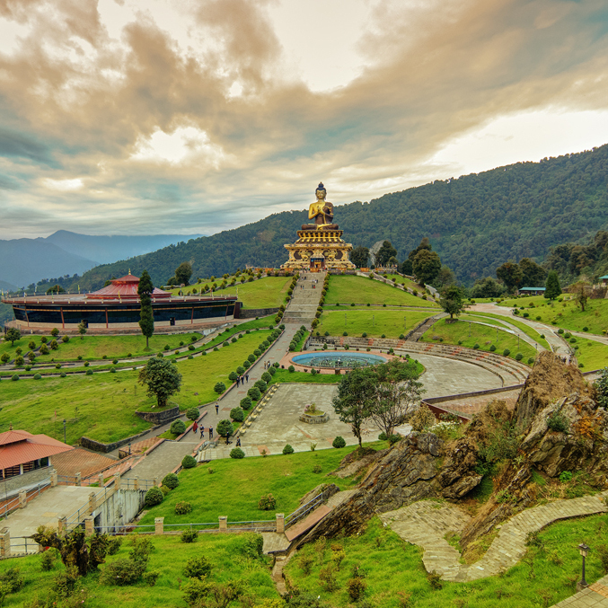 Village and monastery for cultural travel tour