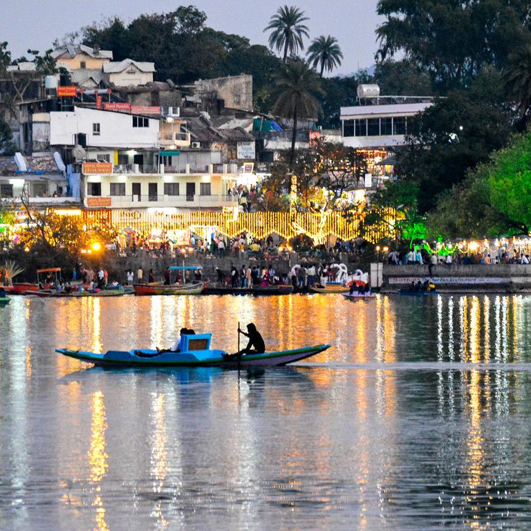 River in pine forest, perfect travel escape